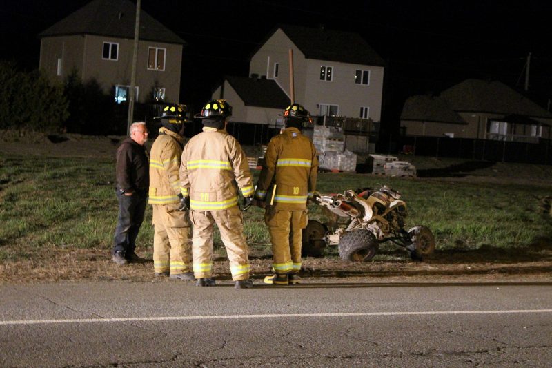 Accident de VTT à Saint-Amable : le véhicule était volé