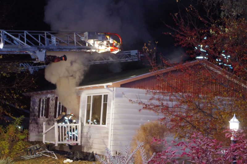 Incendie à Mont-Saint-Hilaire