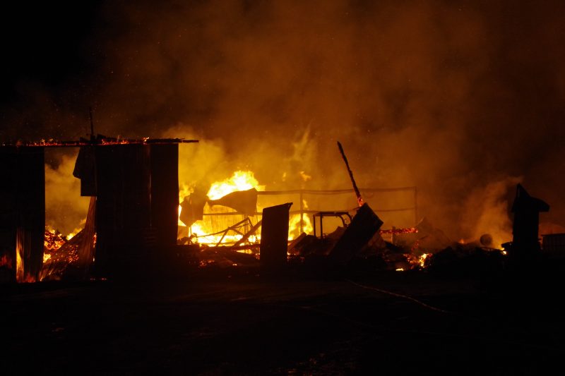 Incendie au Verger Messier