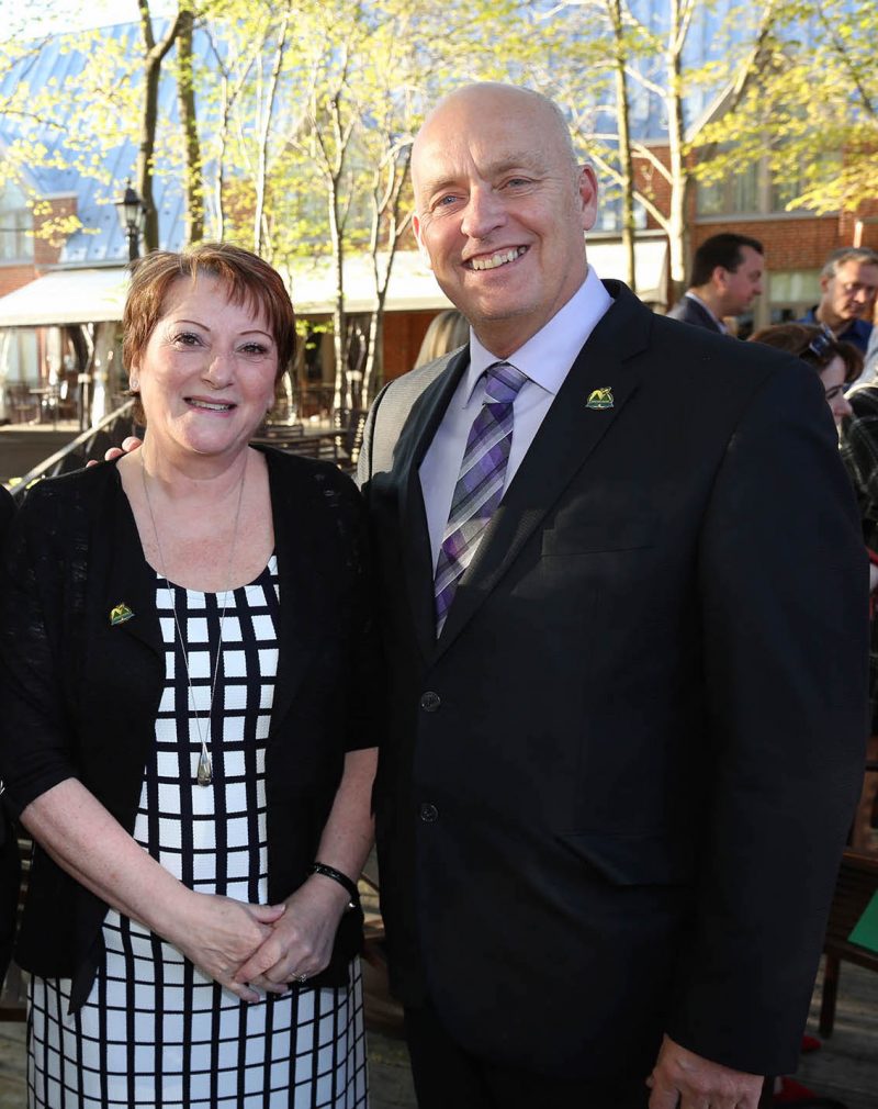 Brigitte Minier et Yves Corriveau.
Photo: Archives