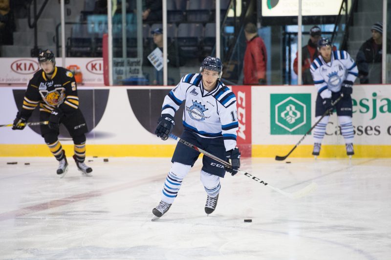 Joey Ratelle a terminé son stage junior le printemps dernier dans l’uniforme des Saguenéens de Chicoutimi. Photo: Archives