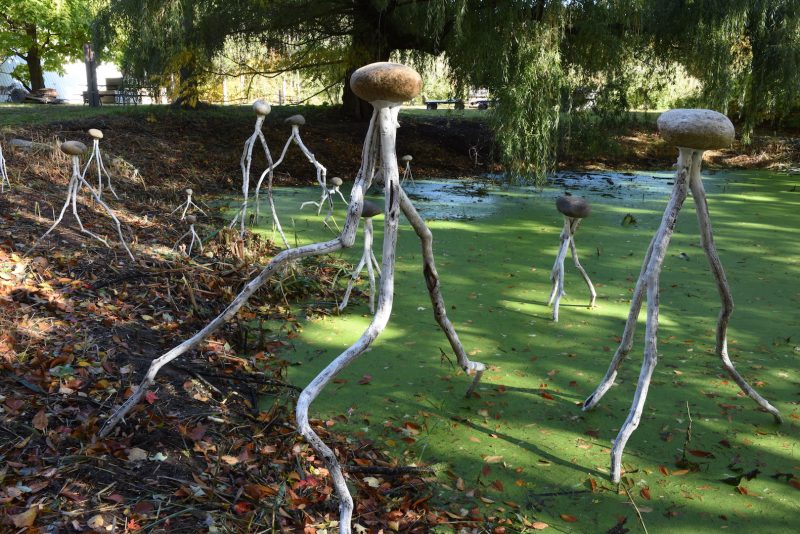 Migration de Karl Ciesluk a charmé le public de Créations-sur-le-champ / Land art en 2016. Photo: Patrick Deslandes