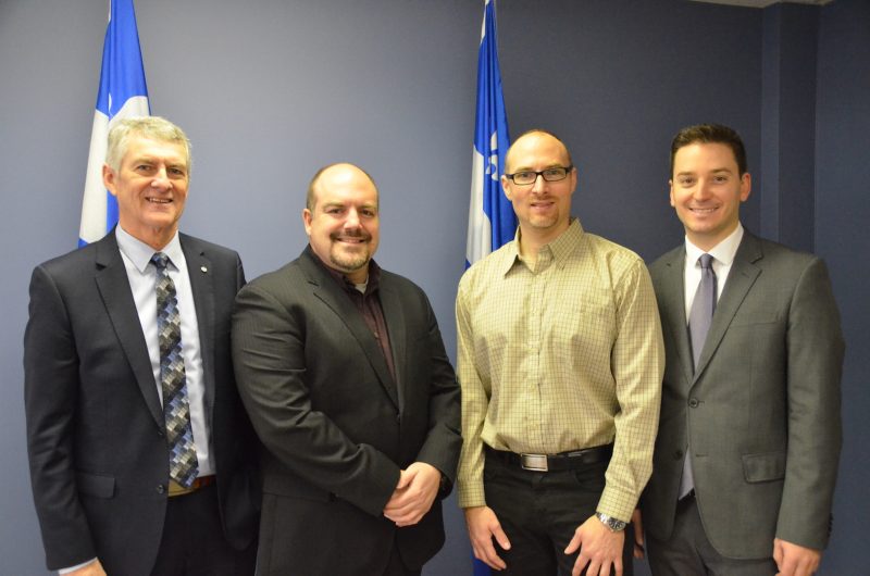 Jacques Rémy, Patrick Thibert, Steve Bilodeau et Simon Jolin-Barrette. Photo: Vincent Guilbault