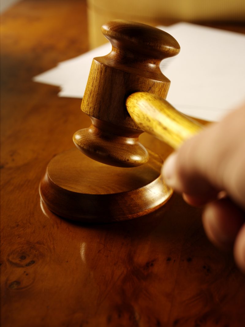 Gavel and Desk